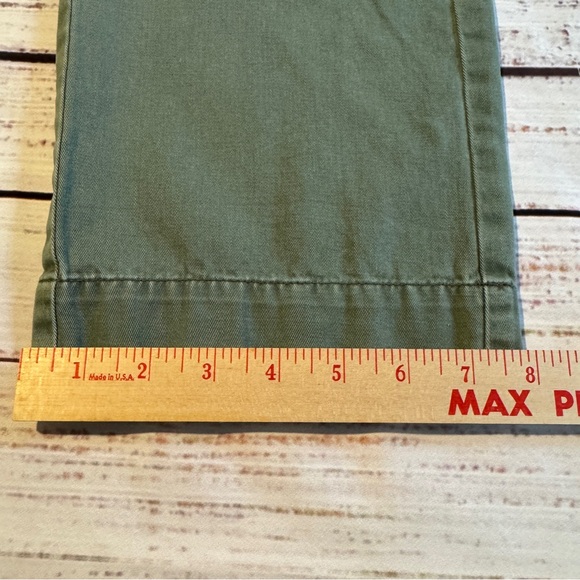Anthropologie Paperboy Sage Green Straight Leg Pants 8 | Quiet Luxury Minimal - Picture 11 of 17